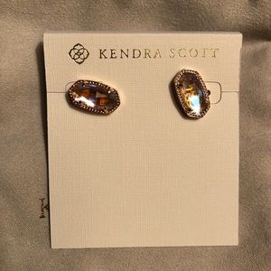 Kendra Scott rose gold and dichroic glass Ellie